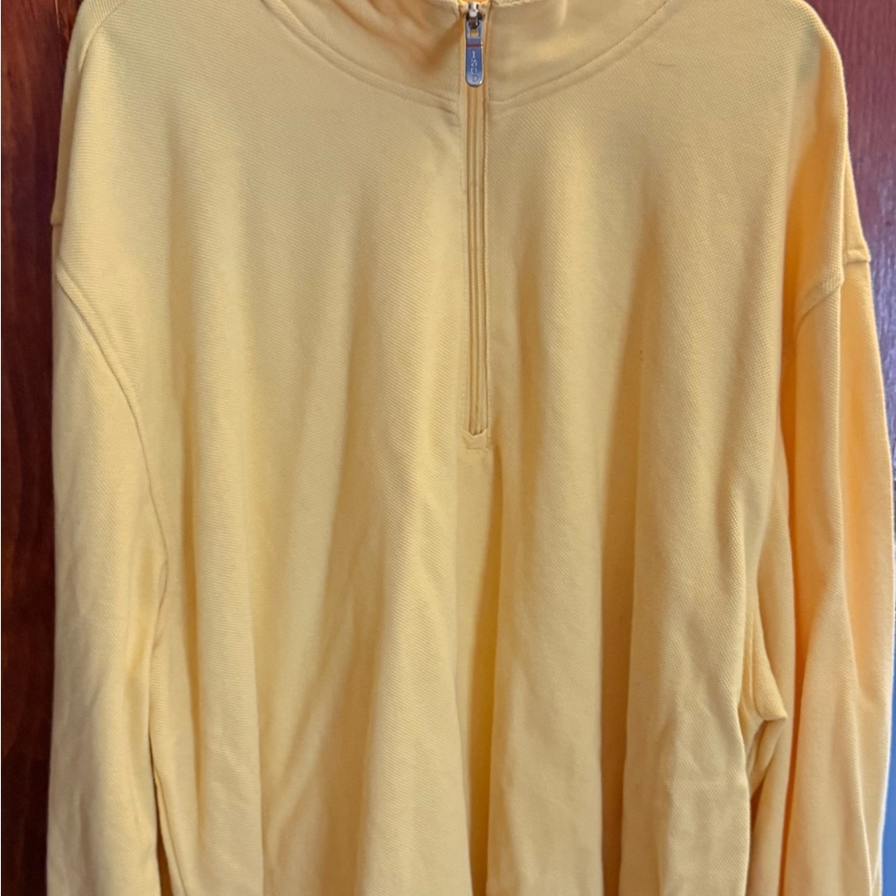 Izod Yellow Half-Zip Sweatshirt